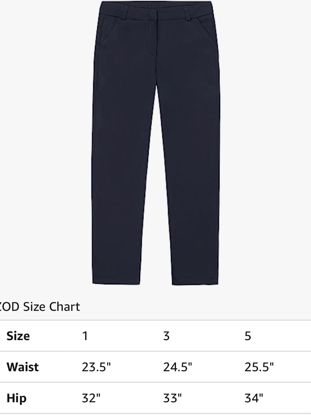 IZOD Juniors Uniform Stretch Twill Skinny Pant, Navy , 1 - Picture 4 of 14